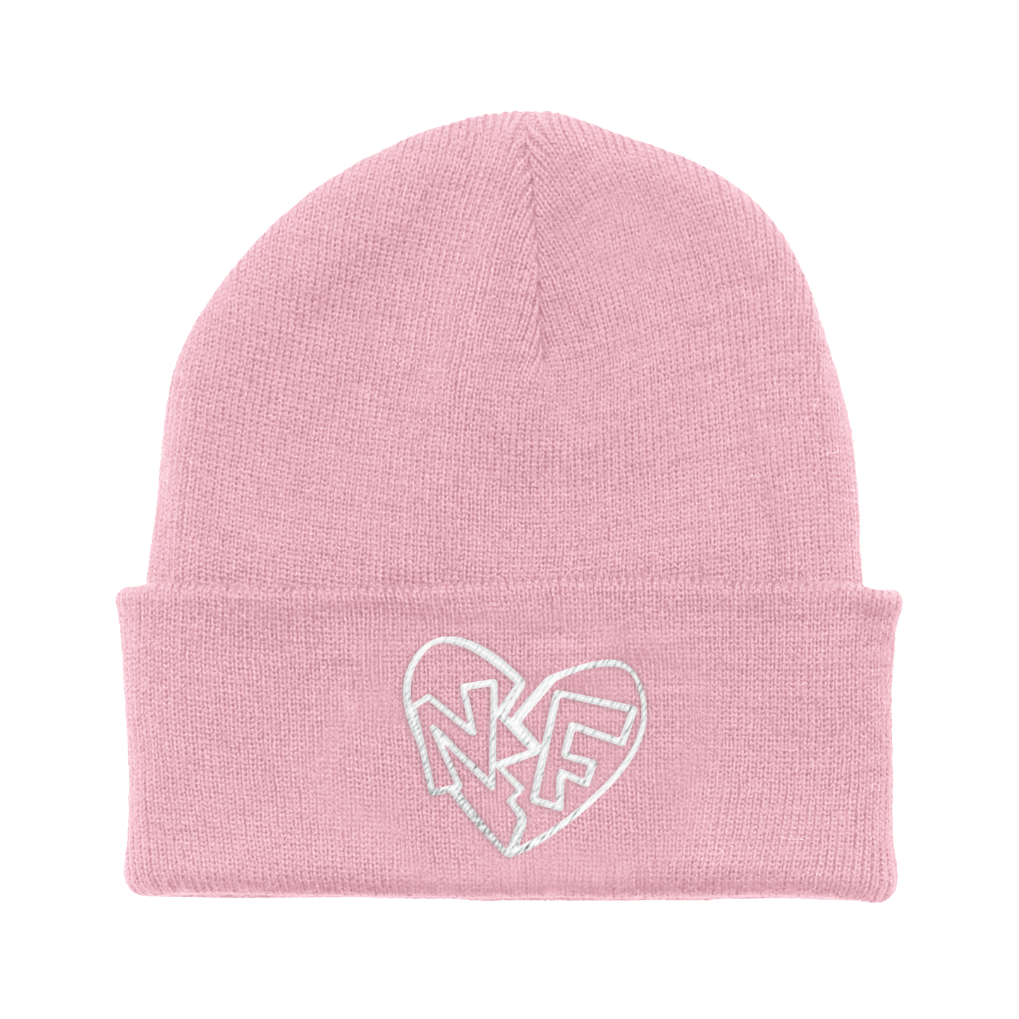 BROKEN HEART BEANIE (PINK)
