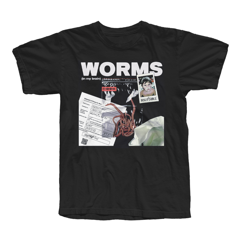 WORMS T-SHIRT (BLACK)