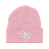 BROKEN HEART BEANIE (PINK)