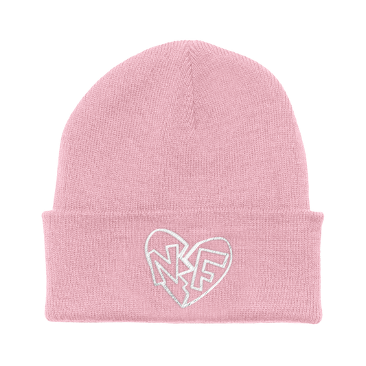 BROKEN HEART BEANIE (PINK)