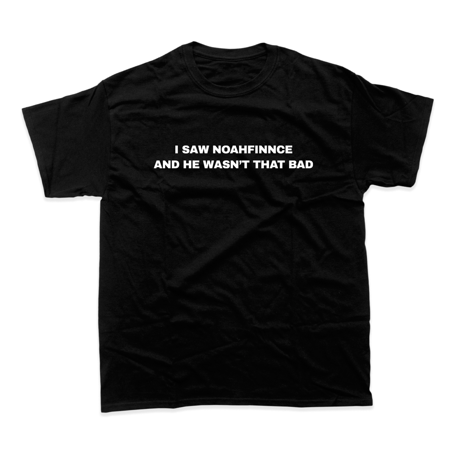 I SAW NOAHFINNCE T-SHIRT (BLACK)