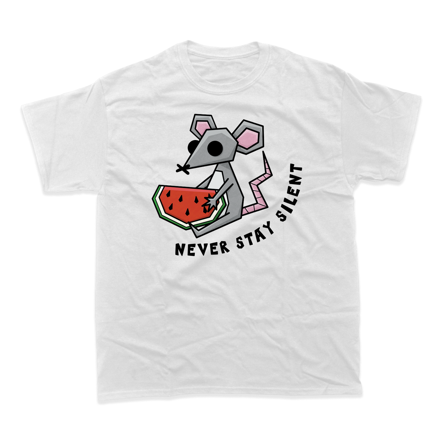 NEVER STAY SILENT T-SHIRT (WHITE)