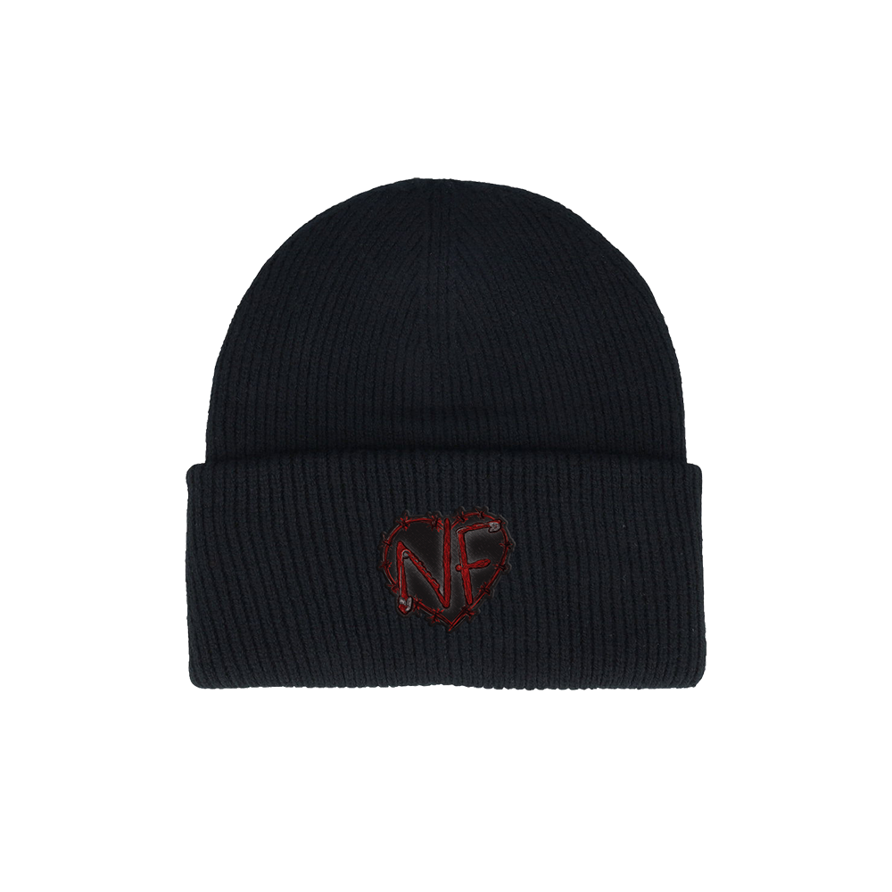 NF BARBED WIRE BEANIE - BLACK