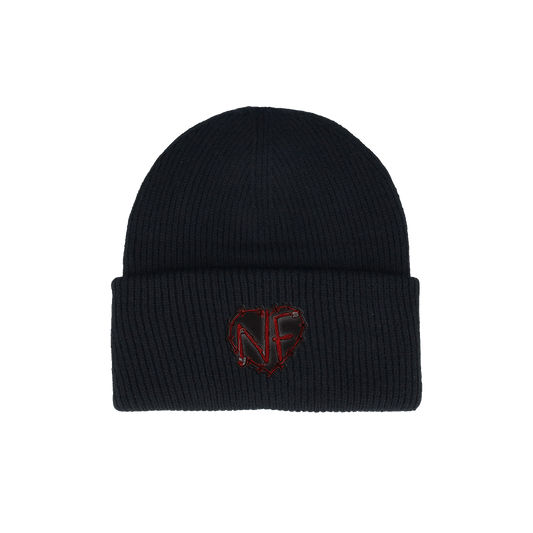 NF BARBED WIRE BEANIE - BLACK